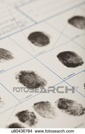 Fingerprints in police records View Large Photo Image Picture - Fingerprints in police records. Fotosearch