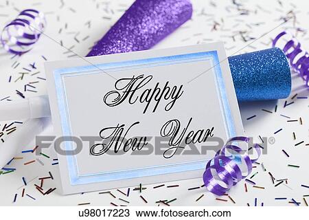 Stock Image - Happy New Year sign. Fotosearch