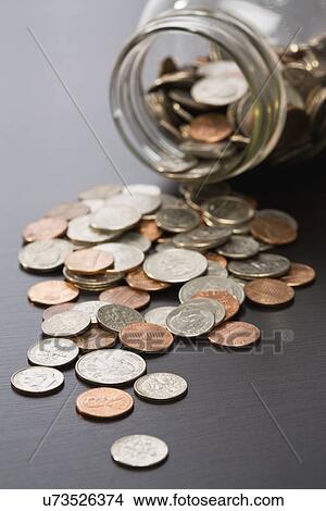 Jar with coins View Large Photo Image Picture - Jar with coins. Fotosearch