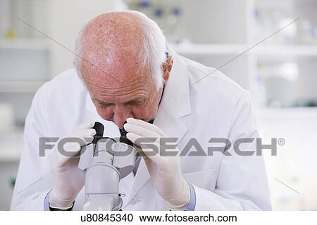 Male scientist using microscope in laboratory View Large Photo Image Stock Image - Male scientist using microscope in laboratory. Fotosearch