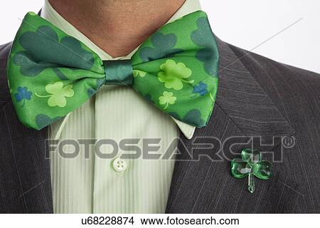 Picture - Man celebrating St Patrick's Day. Fotosearch