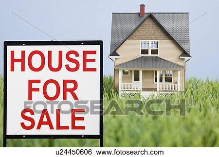 Stock Photograph - Model house for rent. Fotosearch