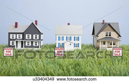Model houses for rent View Large Photo Image Stock Photo - Model houses for rent. Fotosearch