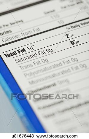 Nutrition Label View Large Photo Image Stock Photo - Nutrition Label. Fotosearch