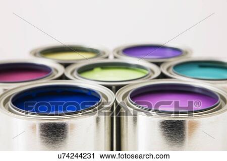 Paint cans View Large Photo Image Stock Image - Paint cans. Fotosearch