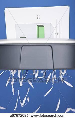 Stock Photography - Paper being shredded. Fotosearch