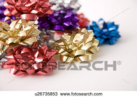 Pile of Christmas bows View Large Photo Image Stock Image - Pile of Christmas bows. Fotosearch