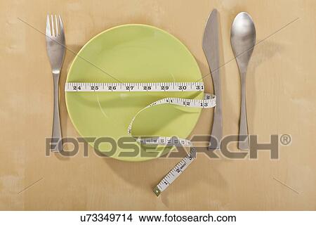 Plate wrapped in tape measure View Large Photo Image Picture - Plate wrapped in tape measure. Fotosearch