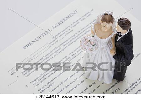 Stock Image - Prenuptial agreement. Fotosearch