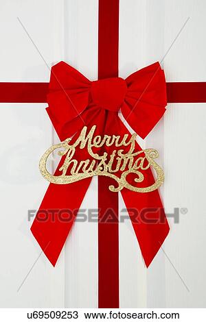Red bow on white door View Large Photo Image Stock Image - Red bow on white door. Fotosearch