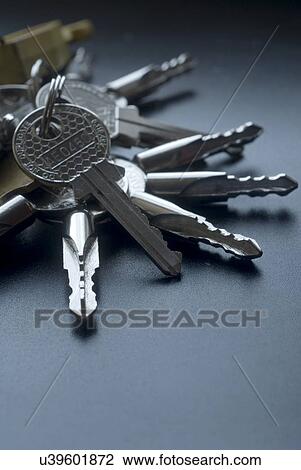 Stock Image - Ring of keys. Fotosearch