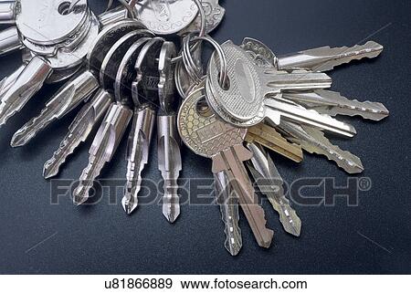 Ring of keys View Large Photo Image Stock Photo - Ring of keys. Fotosearch