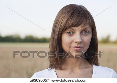 Stock Photo - Russia, Voronezh, portrait of young woman. Fotosearch