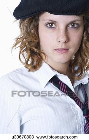 Studio portrait of teenage girl (14-15) View Large Photo Image Stock Image - Studio portrait of teenage girl (14-15). Fotosearch