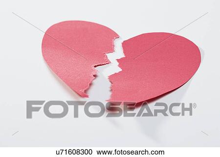 Studio shot of broken heart View Large Photo Image Stock Image - Studio shot of broken heart. Fotosearch