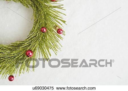 Studio shot of Christmas wreath View Large Photo Image Stock Photography - Studio shot of Christmas wreath. Fotosearch