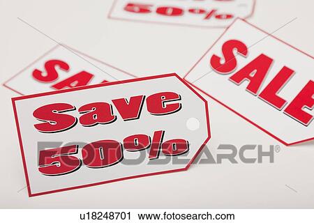 Studio shot of sale tags View Large Photo Image Stock Image - Studio shot of sale tags. Fotosearch