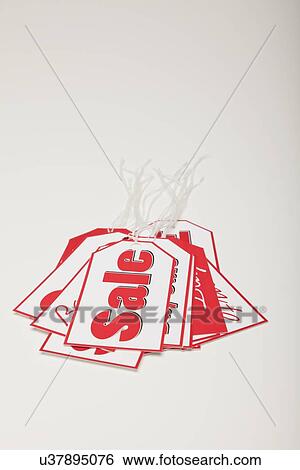 Stock Photograph - Studio shot of sale tags. Fotosearch