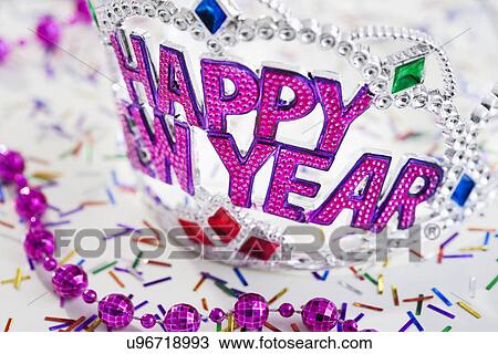 Tiara with New Year greetings View Large Photo Image Stock Image - Tiara with New Year greetings. Fotosearch