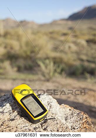 USA, Arizona, Phoenix, GPS equipment on rock View Large Photo Image Stock Image - USA, Arizona, Phoenix, GPS equipment on rock. Fotosearch