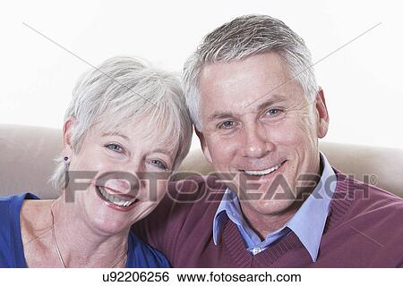 Stock Photograph - USA, California, Fairfax, Portrait of mature couple. Fotosearch