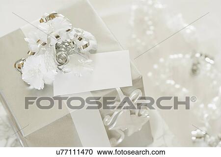 USA, California, La Quinta, Wedding gifts with greeting card View Large Photo Image Stock Image - USA, California, La Quinta, Wedding gifts with greeting card. Fotosearch