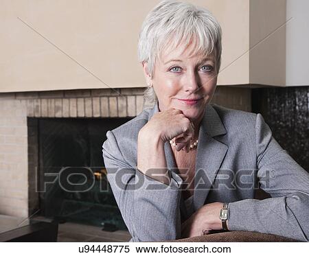 Stock Photography - USA, California, Mill Valley, Portrait of mature businesswoman. Fotosearch