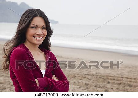 USA, California, San Francisco, portrait of woman on Baker Beach View Large Photo Image Stock Image - USA, California, San Francisco, portrait of woman on Baker Beach. Fotosearch