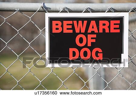 USA, Illinois, Metamora, Beware of dog sign View Large Photo Image Stock Image - USA, Illinois, Metamora, Beware of dog sign. Fotosearch