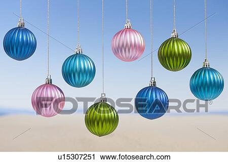 USA, Illinois, Metamora, Christmas baubles hanging over desert View Large Photo Image Stock Image - USA, Illinois, Metamora, Christmas baubles hanging over desert. Fotosearch