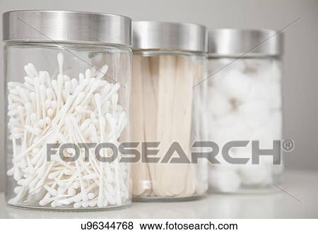 USA, Illinois, Metamora, Close up of medical supplies in jars View Large Photo Image Stock Photo - USA, Illinois, Metamora, Close up of medical supplies in jars. Fotosearch