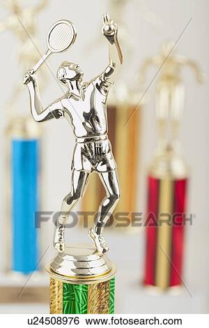 USA, Illinois, Metamora, Close up of shiny tennis trophy in shape of male player View Large Photo Image Stock Photograph - USA, Illinois, Metamora, Close up of shiny tennis trophy in shape of male player. Fotosearch