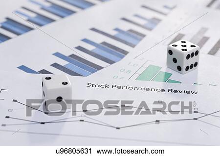 USA, Illinois, Metamora, Dice on stock charts View Large Photo Image Stock Image - USA, Illinois, Metamora, Dice on stock charts. Fotosearch