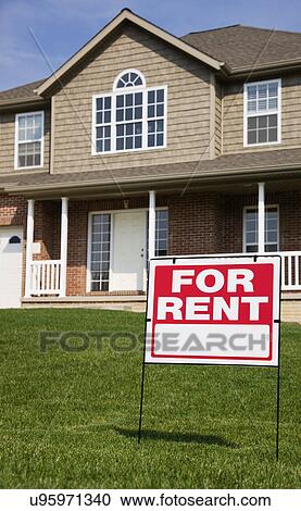 USA, Illinois, Metamora, For rent sign in front of house View Large Photo Image Stock Image - USA, Illinois, Metamora, For rent sign in front of house. Fotosearch