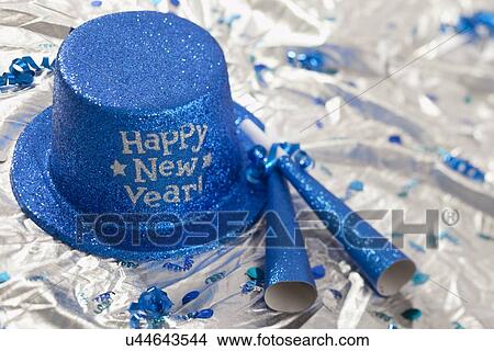 Picture - USA, Illinois, Metamora, New Year's Eve party equipment. Fotosearch