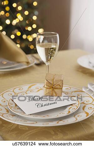 USA, Illinois, Metamora, Plate with small gift and greeting card View Large Photo Image Picture - USA, Illinois, Metamora, Plate with small gift and greeting card. Fotosearch