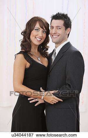 Stock Photo - USA, Illinois, Metamora, Portrait of couple. Fotosearch