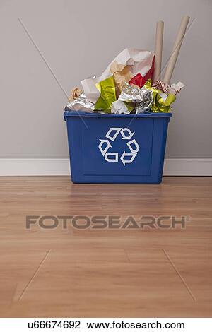 USA, Illinois, Metamora, Recycling Recycling bin View Large Photo Image Stock Image - USA, Illinois, Metamora, Recycling Recycling bin. Fotosearch