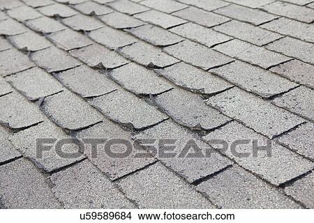 Picture - USA, Illinois, Metamora, Roof tiles. Fotosearch