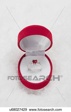 USA, Illinois, Metamora, Silver ring in jewelry box View Large Photo Image Stock Photo - USA, Illinois, Metamora, Silver ring in jewelry box. Fotosearch
