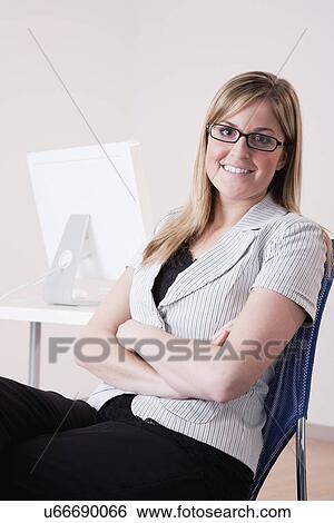USA, Illinois, Metamora, smiling businesswoman View Large Photo Image Stock Photograph - USA, Illinois, Metamora, smiling businesswoman. Fotosearch