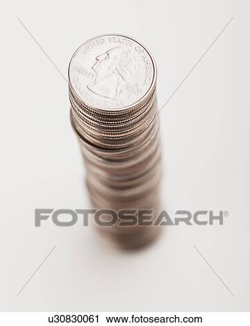 USA, Illinois, Metamora, Studio shot of stack of coins View Large Photo Image Stock Image - USA, Illinois, Metamora, Studio shot of stack of coins. Fotosearch