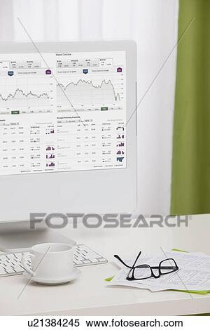 USA, Illinois, Metamora, Studio shot of computer displaying graphs View Large Photo Image Stock Photography - USA, Illinois, Metamora, Studio shot of computer displaying graphs. Fotosearch