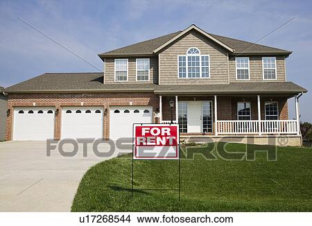 Picture - USA, Illinois, Metamora, Suburban house for rent. Fotosearch