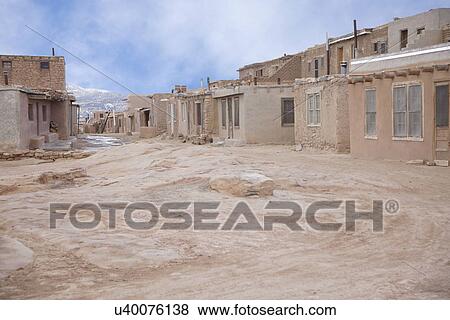 USA, New Mexico, Town in desert View Large Photo Image Stock Photo - USA, New Mexico, Town in desert. Fotosearch