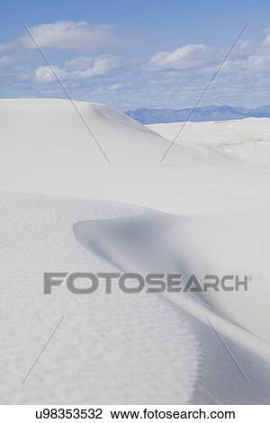 Stock Image - USA, New Mexico, Whitesands, Desert landscape. Fotosearch
