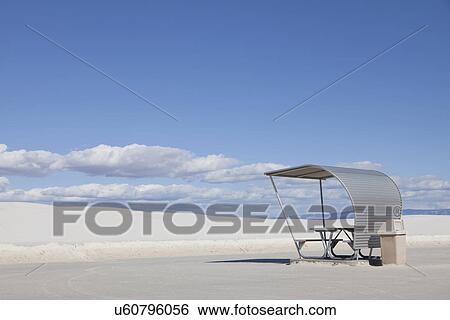 USA, New Mexico, Whitesands, Picnic place at desert View Large Photo Image Stock Photograph - USA, New Mexico, Whitesands, Picnic place at desert. Fotosearch