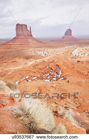 Stock Photo - USA, Utah, rock formations on desert. Fotosearch