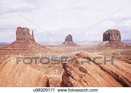 USA, Utah, snow storm at desert View Large Photo Image Stock Image - USA, Utah, snow storm at desert. Fotosearch
