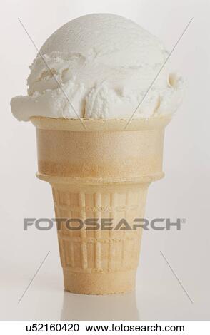 Stock Image - Vanilla ice cream. Fotosearch